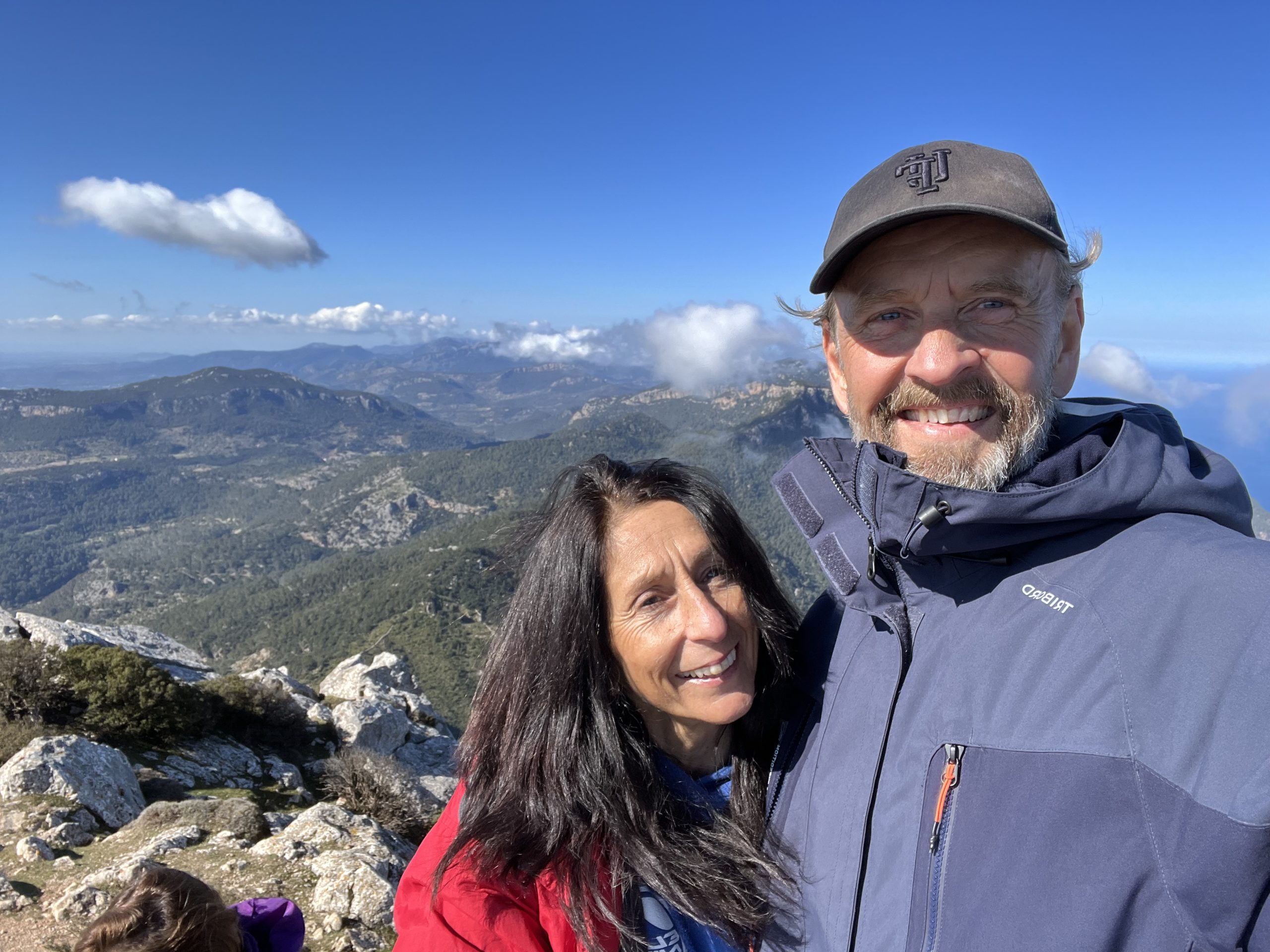 Fredric and Diane on Mount Galatzo, Mallorca